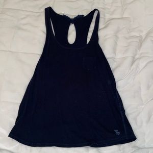 A&F navy tank top